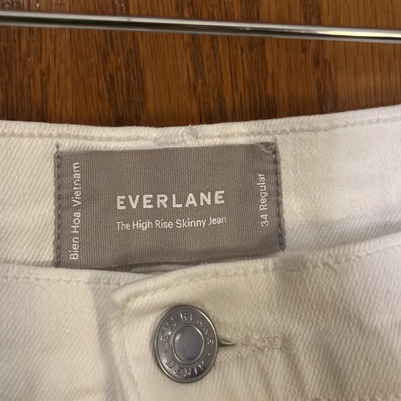 Everlane White High Rise Skinny Jean - Picture 4 of 8